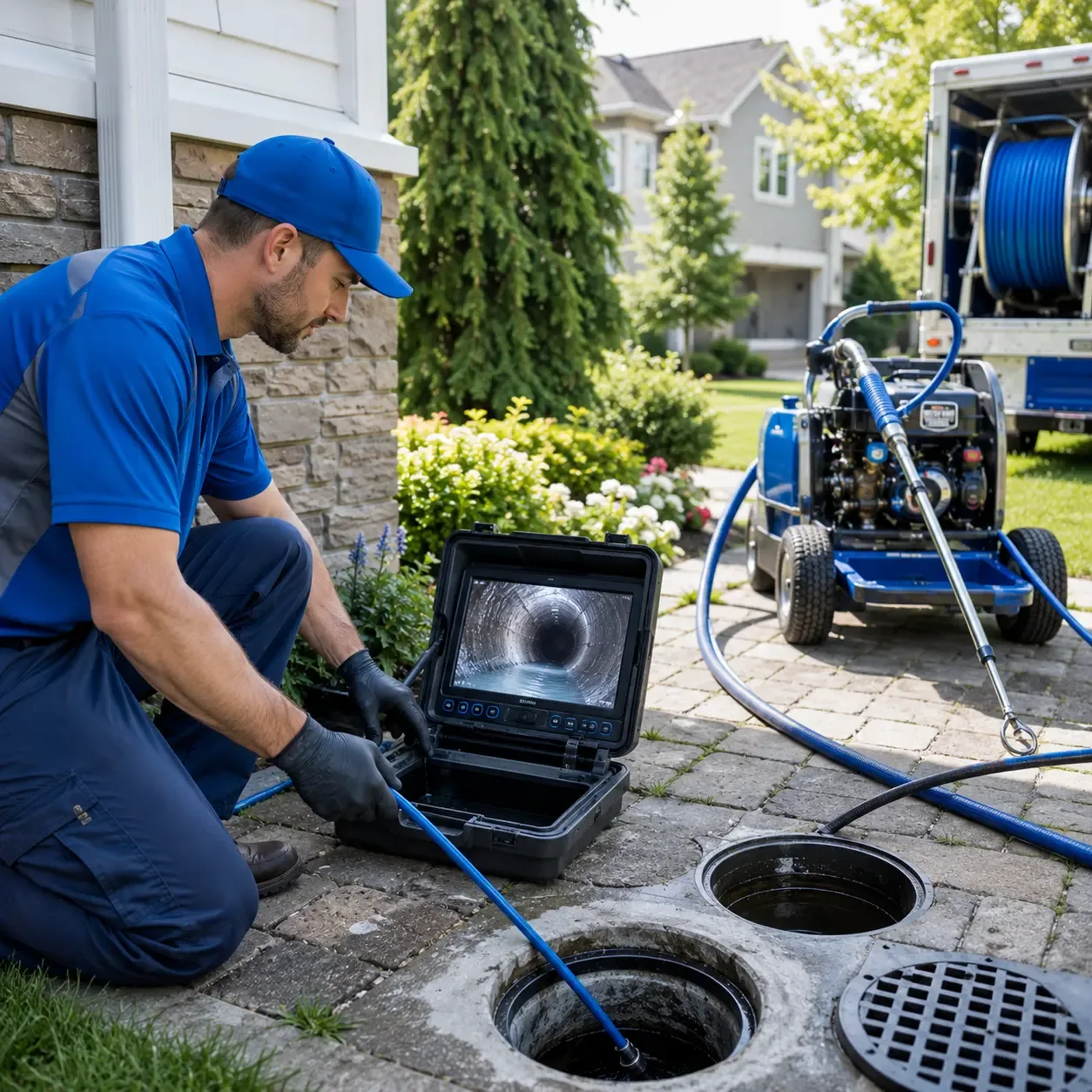 Outdoor drain cleaning professionals serving Keystone, IN