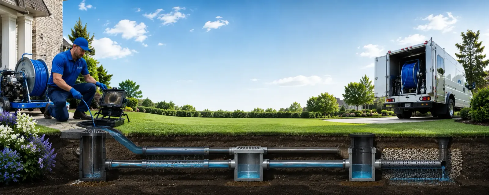 Outdoor drain cleaning information for Keystone, IN